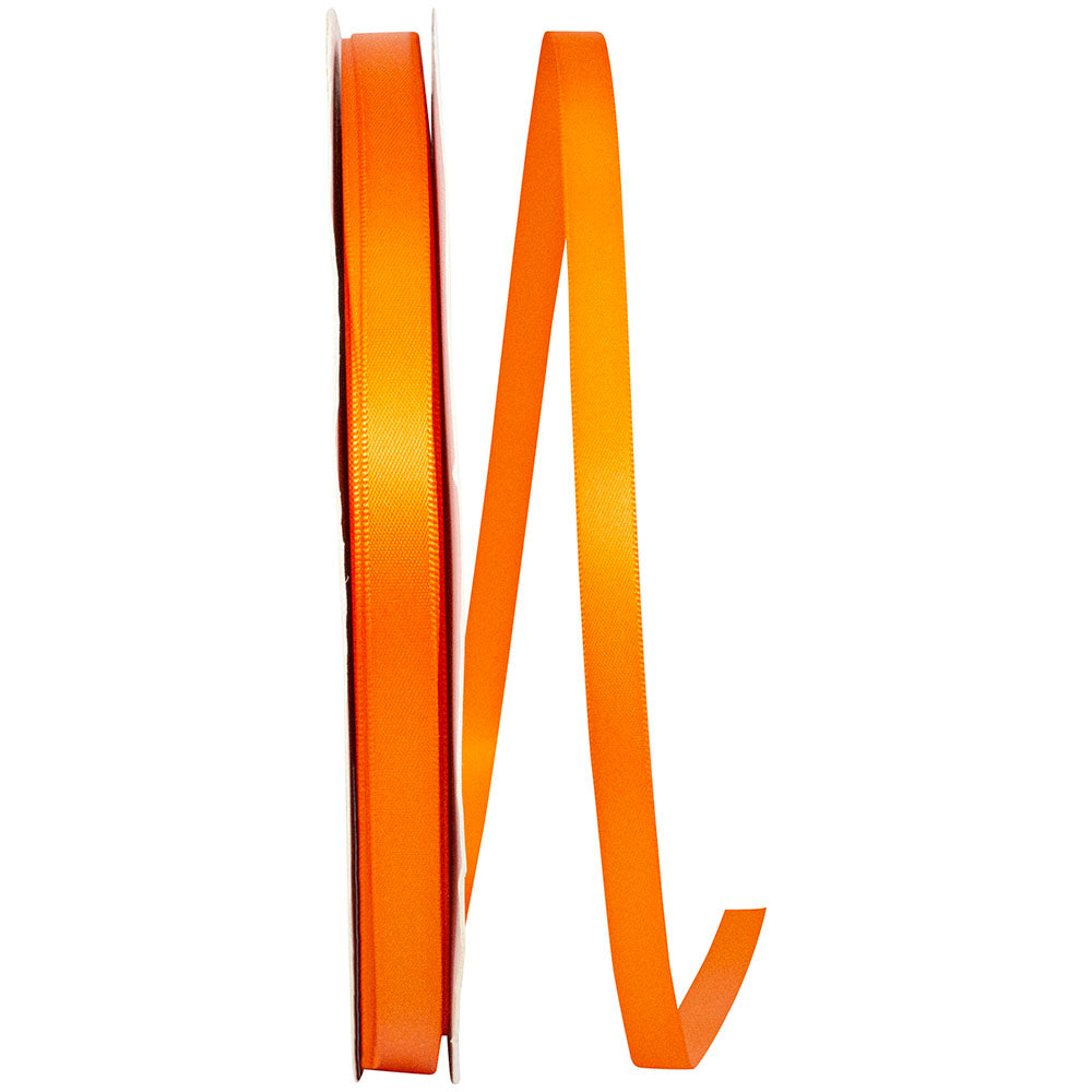Orange 3 8 Inch Double Face Satin Ribbon - Dfs for Wreaths & Bows