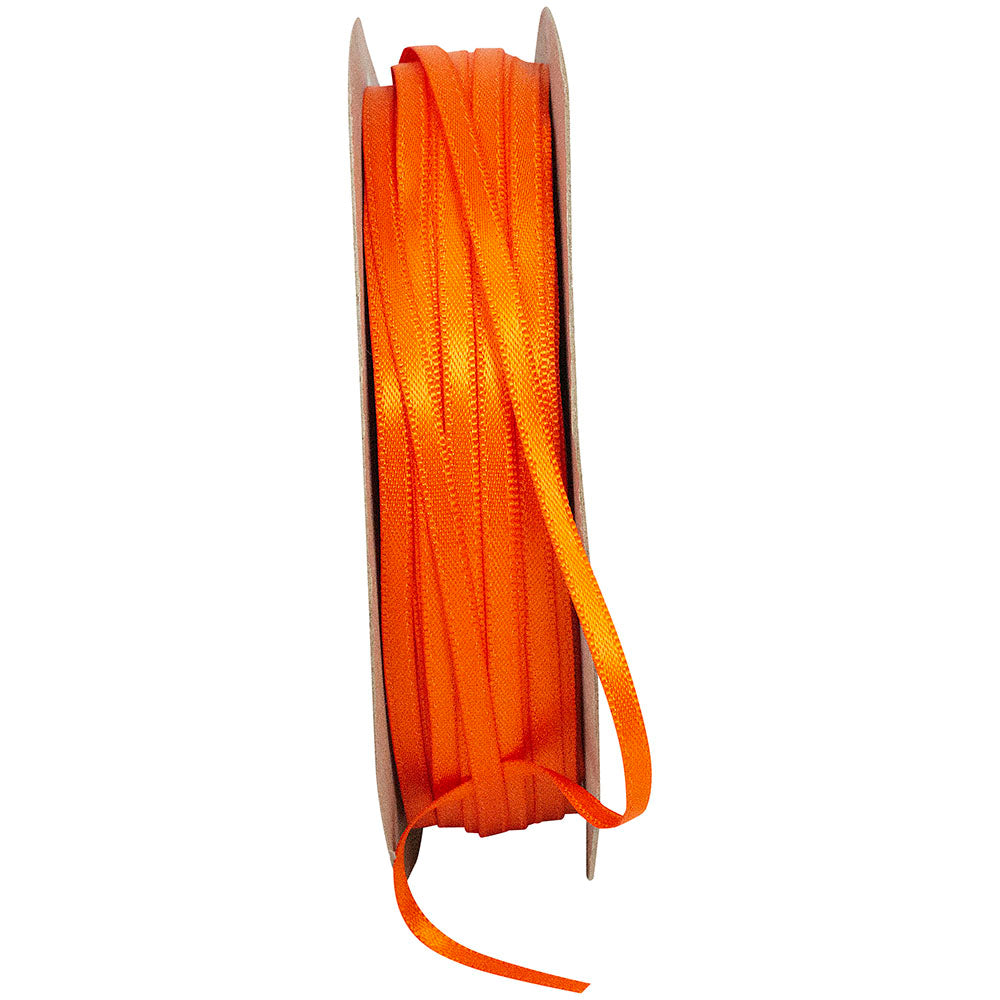 Orange 1 8 Inch Double Face Satin Ribbon - Dfs for Wreaths & Bows