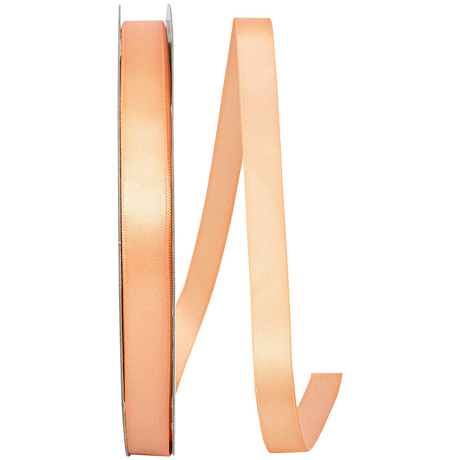 Peach 5 8 Inch Double Face Satin Ribbon - Dfs for Wreaths & Bows
