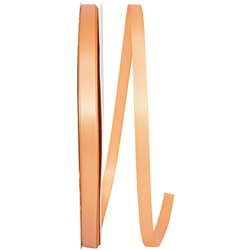 Peach 3 8 Inch Double Face Satin Ribbon - Dfs for Wreaths & Bows