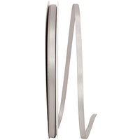 Silver 1 4 Inch Double Face Satin Ribbon - Dfs for Wreaths & Bows