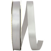 Silver 7 8 Inch Double Face Satin Ribbon - Dfs for Wreaths & Bows