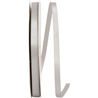 Silver 3 8 Inch Double Face Satin Ribbon - Dfs for Wreaths & Bows