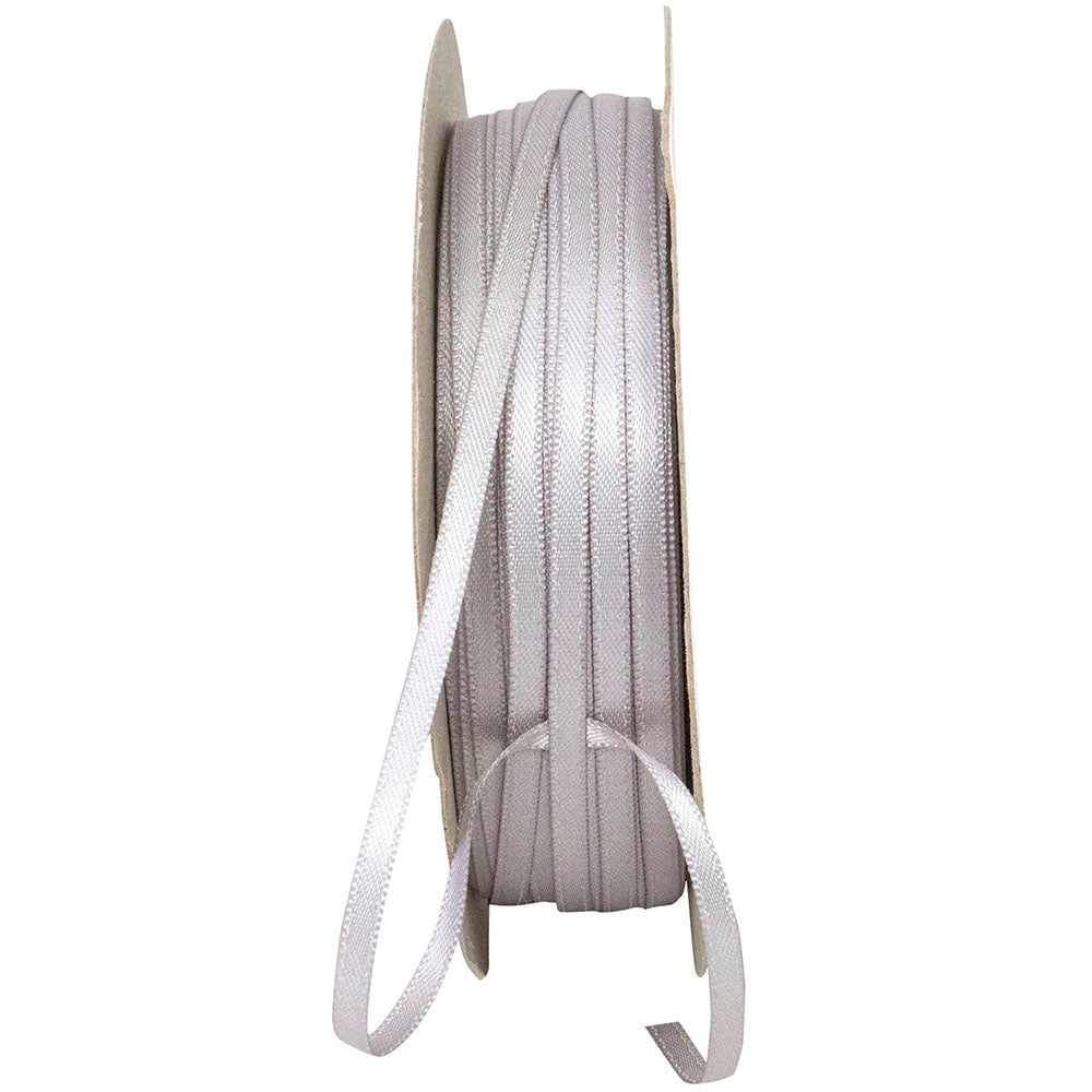 Silver 1 8 Inch Double Face Satin Ribbon - Dfs for Wreaths & Bows
