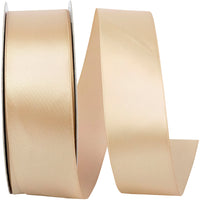 Tan 1-1 2 Inch Double Face Satin Ribbon - Dfs for Wreaths & Bows
