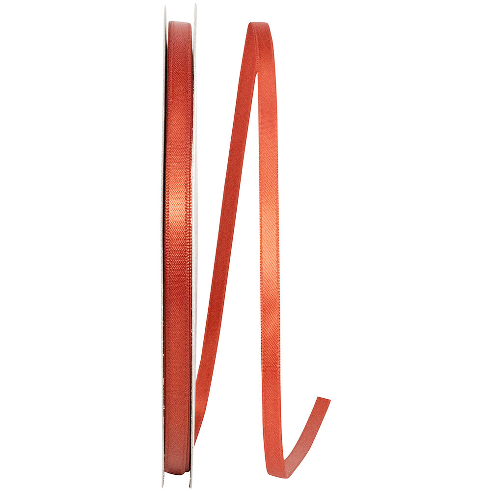 Copper 1 4 Inch Double Face Satin Ribbon - Dfs for Wreaths & Bows