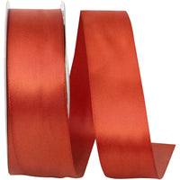 Copper 1-1 2 Inch Double Face Satin Ribbon - Dfs for Wreaths & Bows