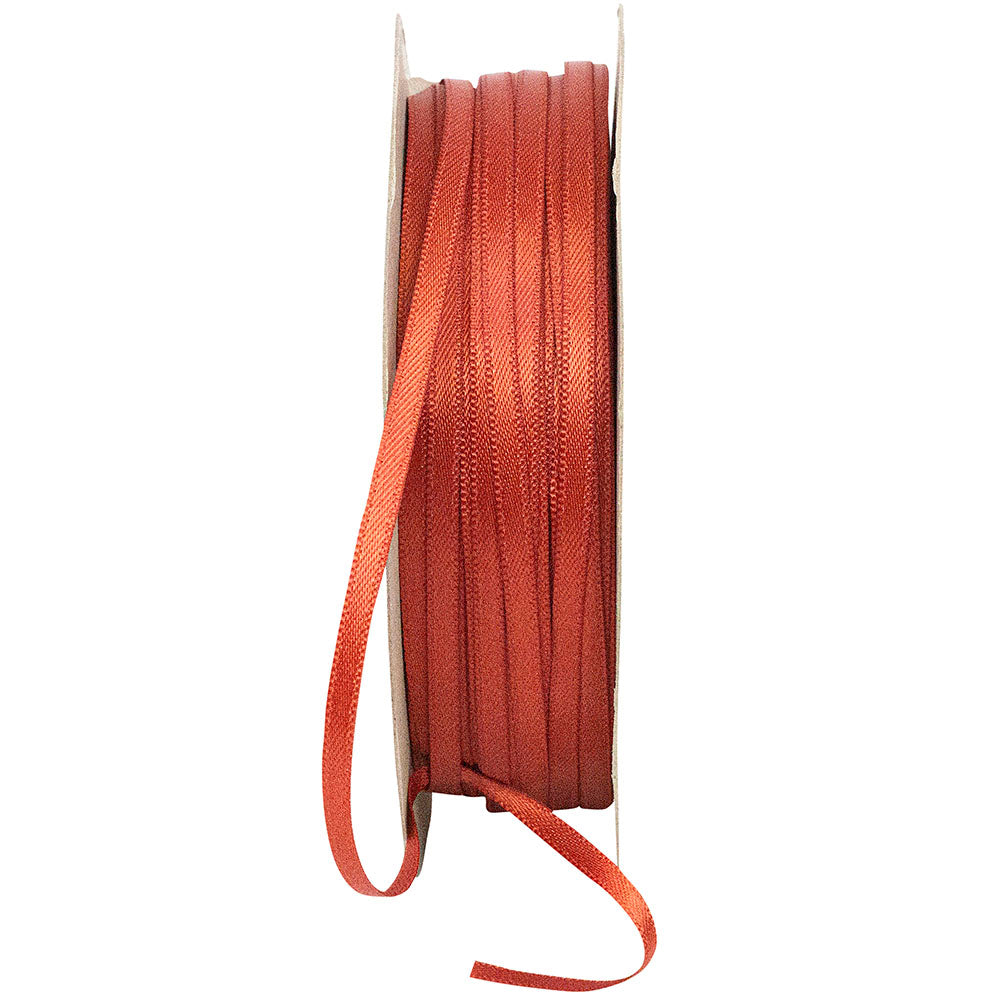 Copper 1 8 Inch Double Face Satin Ribbon - Dfs for Wreaths & Bows