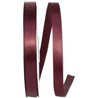 Burgundy Double Face Satin Ribbon 5/8 Inch for Wreaths
