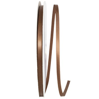 Brown 1 4 Inch Double Face Satin Ribbon - Dfs for Wreaths & Bows
