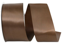 Brown 2-1 2 Inch Double Face Satin Ribbon - Dfs for Wreaths & Bows
