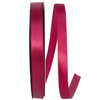 Wine Double Face Satin Ribbon 5/8 Inch for Wreaths and Bows