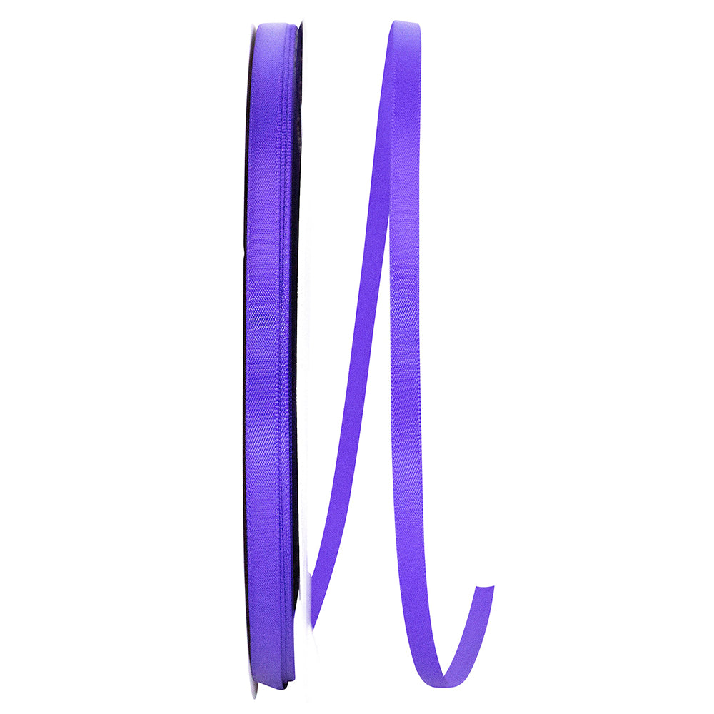 Purple 1 4 Inch Double Face Satin Ribbon - Dfs for Wreaths & Bows