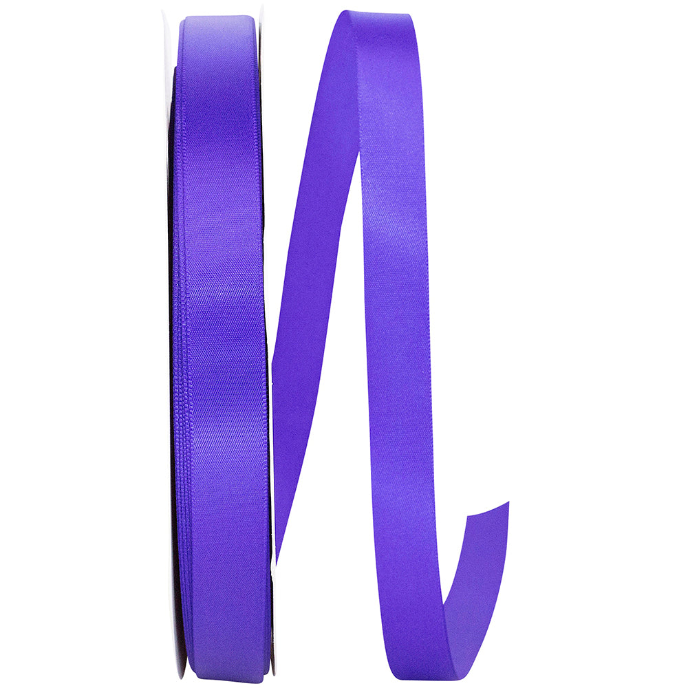 Purple 5 8 Inch Double Face Satin Ribbon - Dfs for Wreaths & Bows