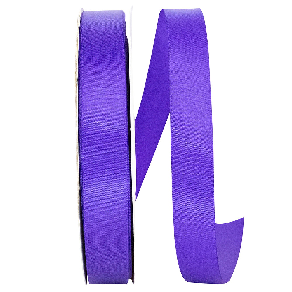 Purple 7 8 Inch Double Face Satin Ribbon - Dfs for Wreaths & Bows