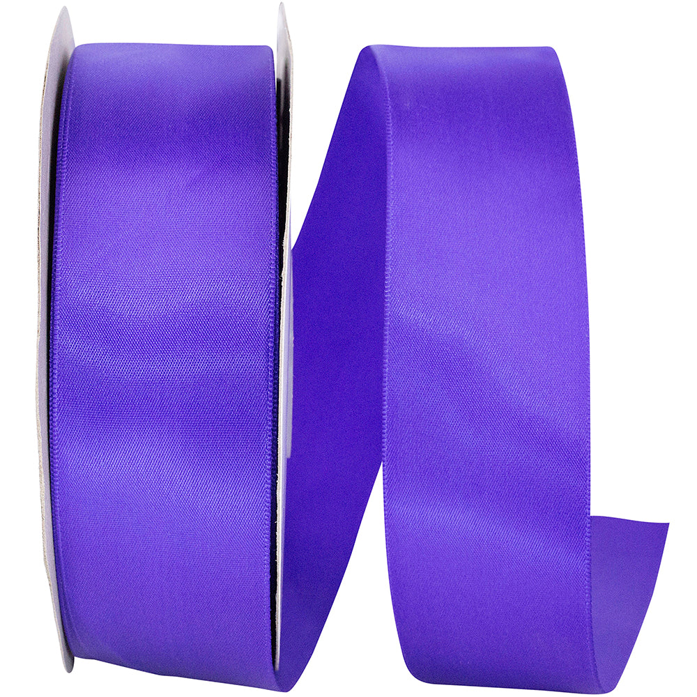 Purple 1-1 2 Inch Double Face Satin Ribbon - Dfs for Wreaths & Bows