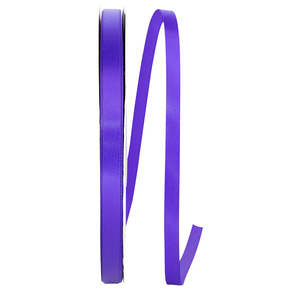Purple 3 8 Inch Double Face Satin Ribbon - Dfs for Wreaths & Bows