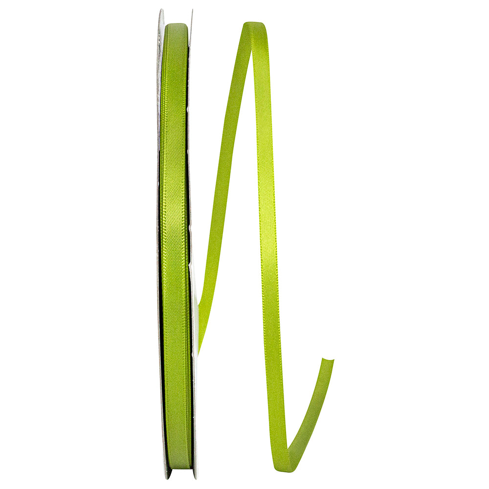 Green 1 4 Inch Double Face Satin Ribbon - Dfs for Wreaths & Bows