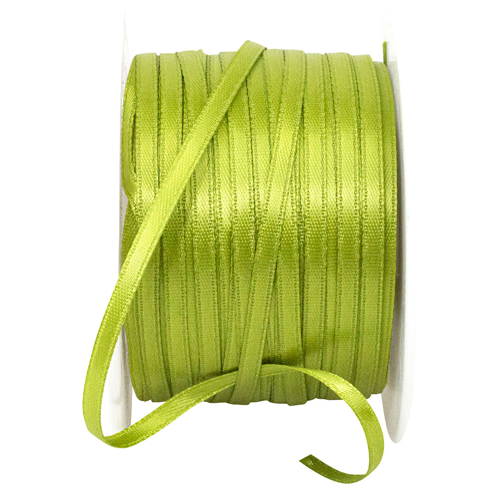 Green 1 8 Inch Double Face Satin Ribbon - Dfs for Wreaths & Bows
