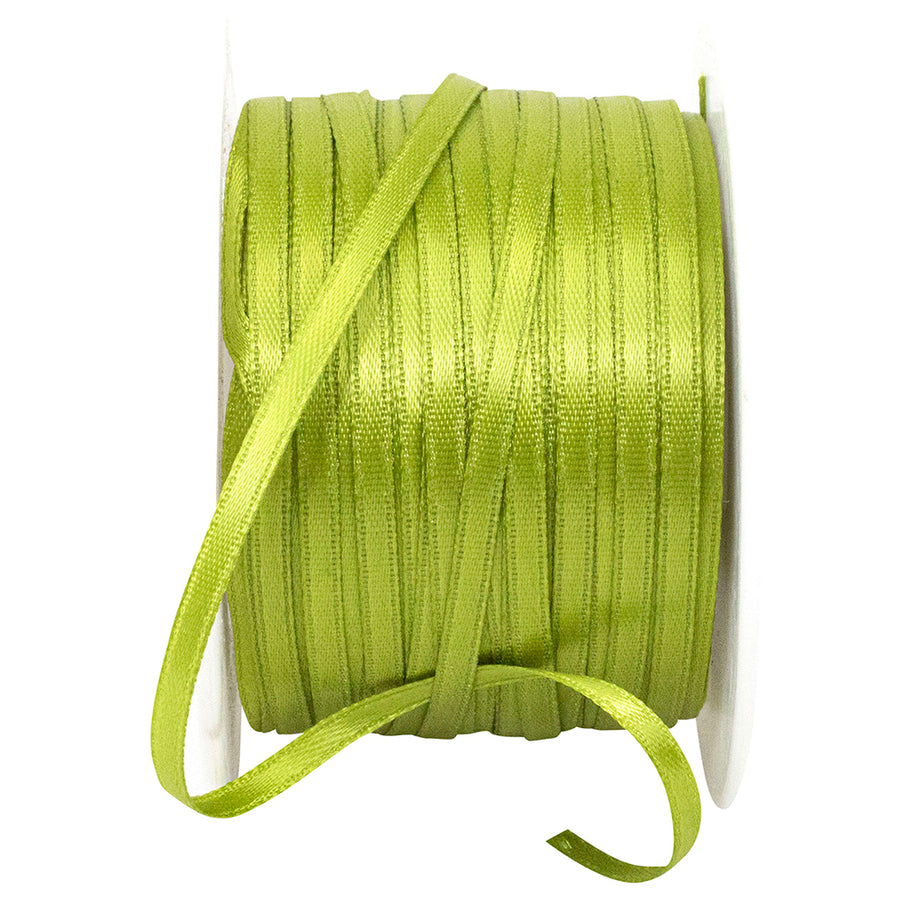 Green 1 8 Inch Double Face Satin Ribbon - Dfs for Wreaths & Bows