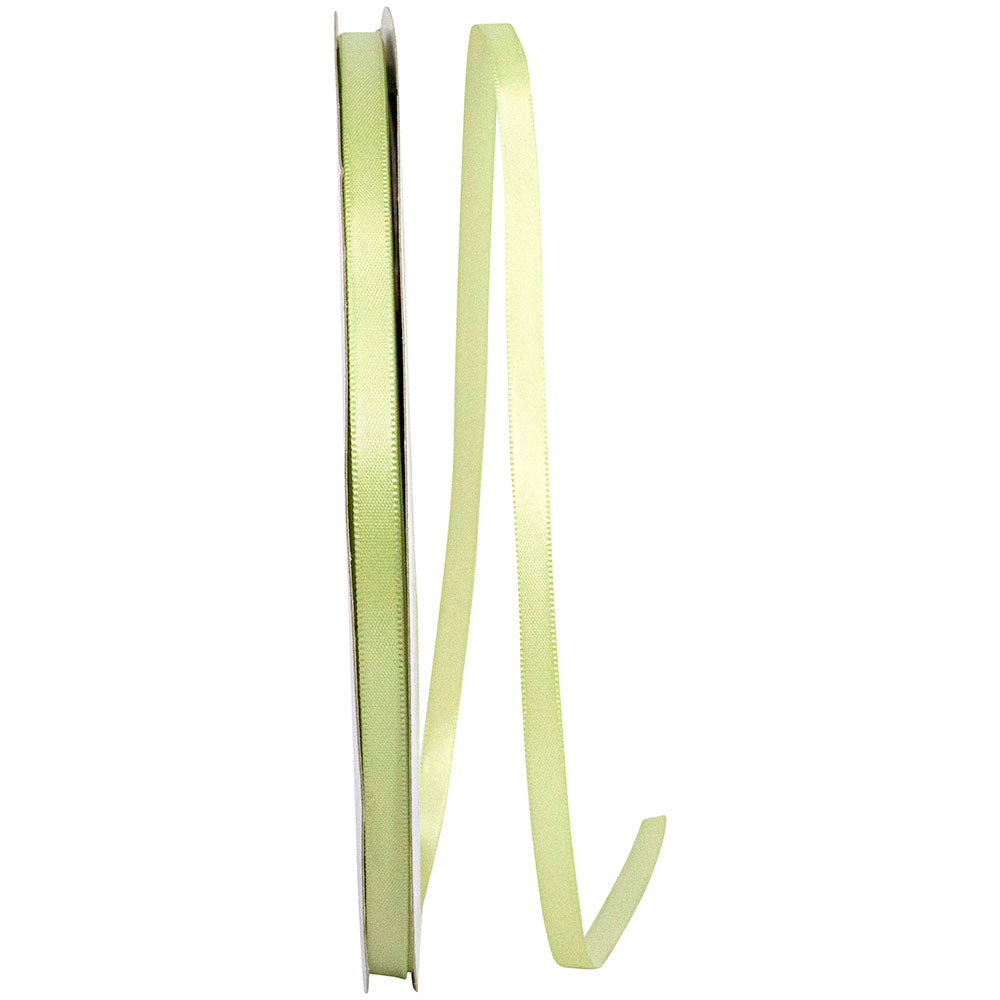 Lime 1 4 Inch Double Face Satin Ribbon - Dfs for Wreaths & Bows