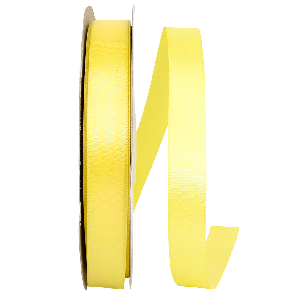 Lemon 7 8 Inch Double Face Satin Ribbon - Dfs for Wreaths & Bows