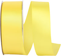Lemon 1-1 2 Inch Double Face Satin Ribbon - Dfs for Wreaths & Bows