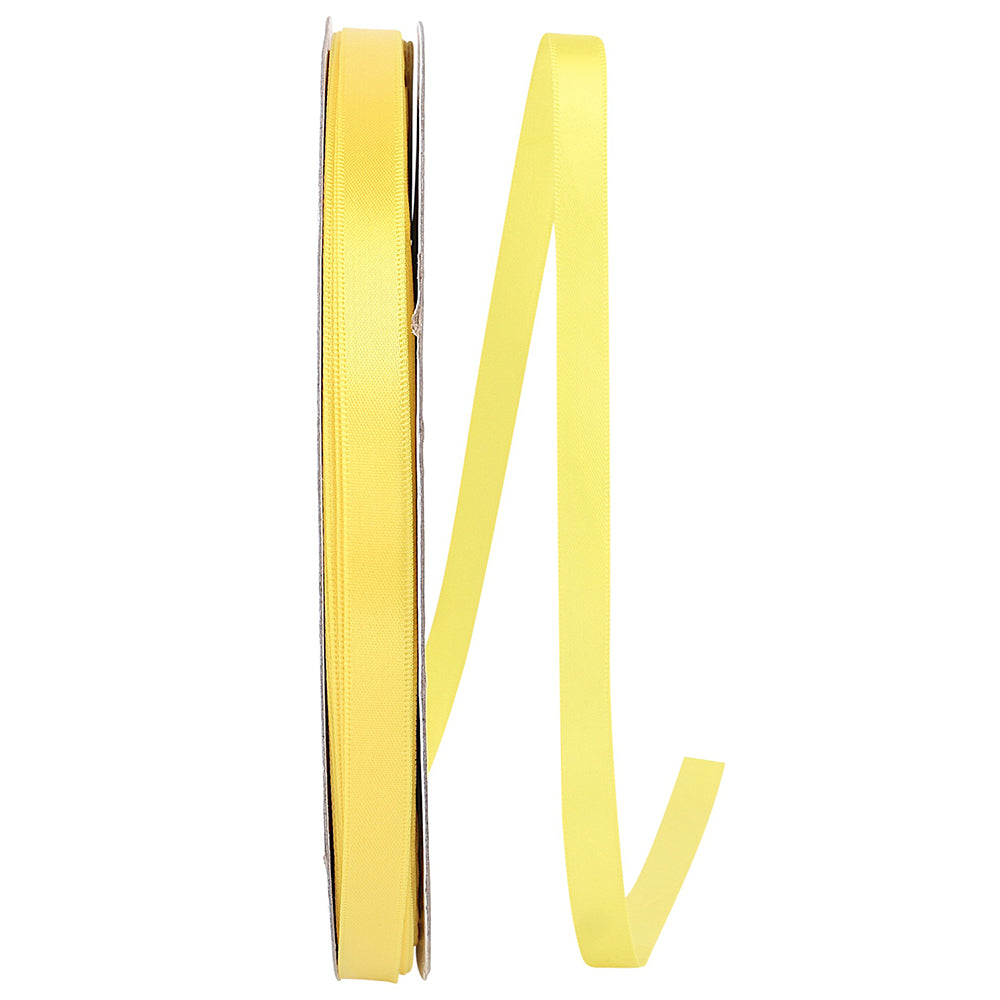 Lemon 3 8 Inch Double Face Satin Ribbon - Dfs for Wreaths & Bows