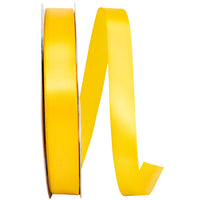 Yellow 7 8 Inch Double Face Satin Ribbon - Dfs for Wreaths & Bows