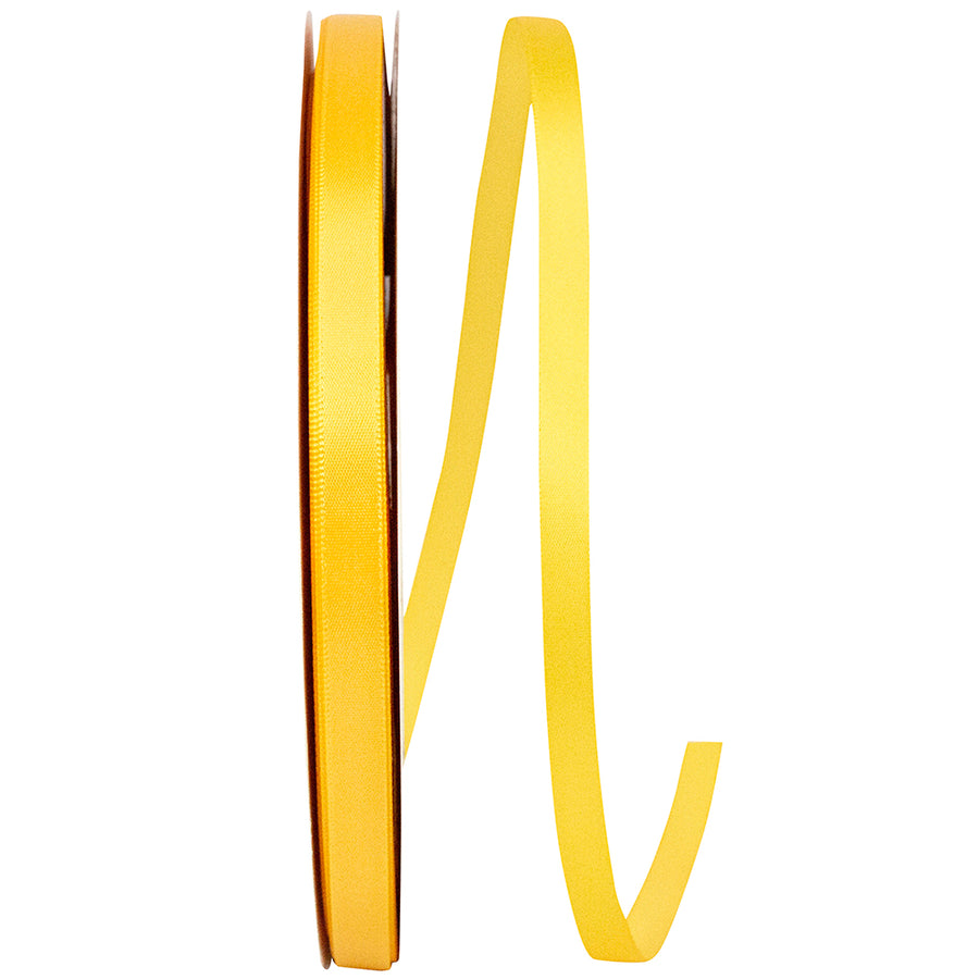 Yellow 3 8 Inch Double Face Satin Ribbon - Dfs for Wreaths & Bows