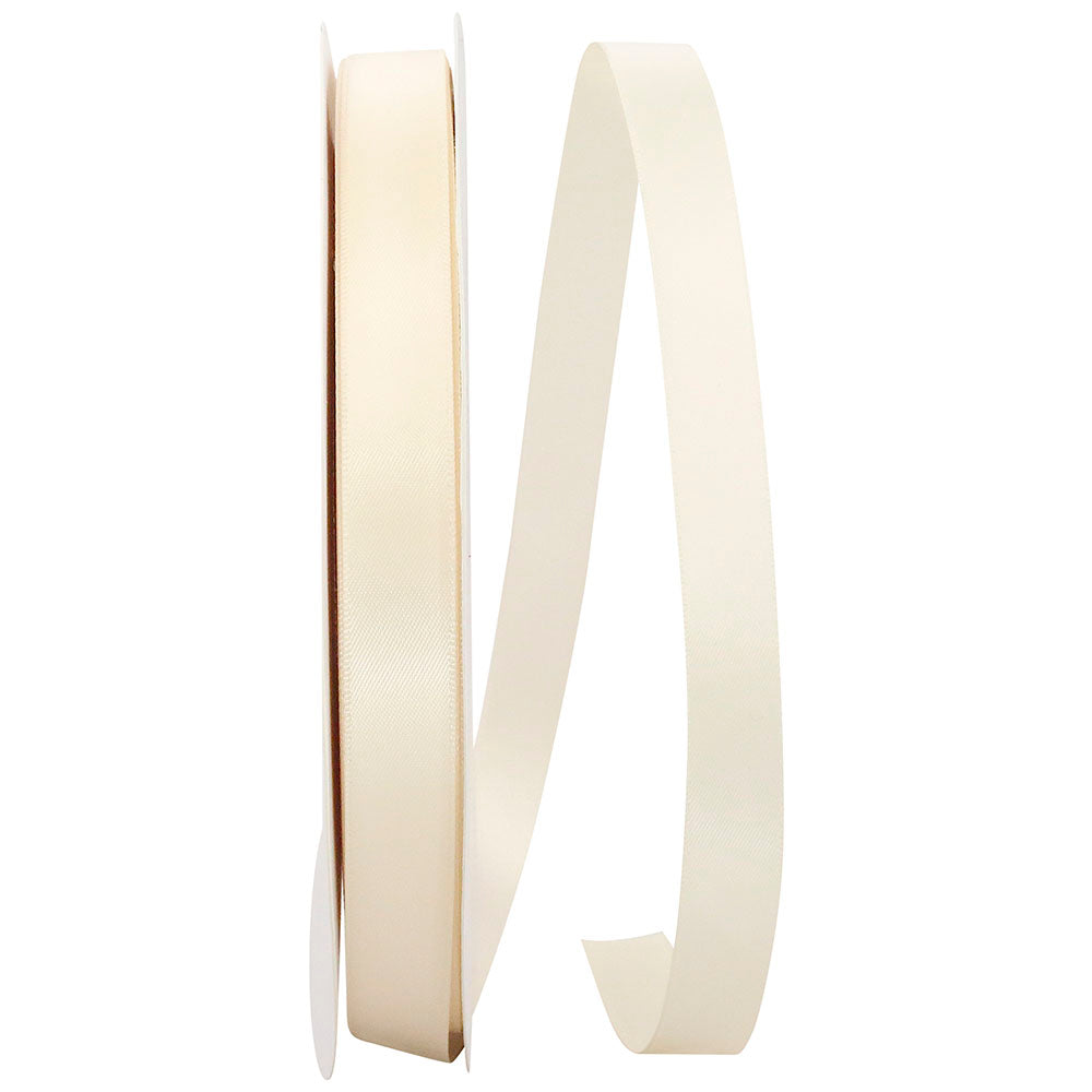 Cream 5 8 Inch Double Face Satin Ribbon - Dfs for Wreaths & Bows