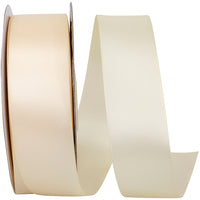 Cream 1-1 2 Inch Double Face Satin Ribbon - Dfs for Wreaths & Bows
