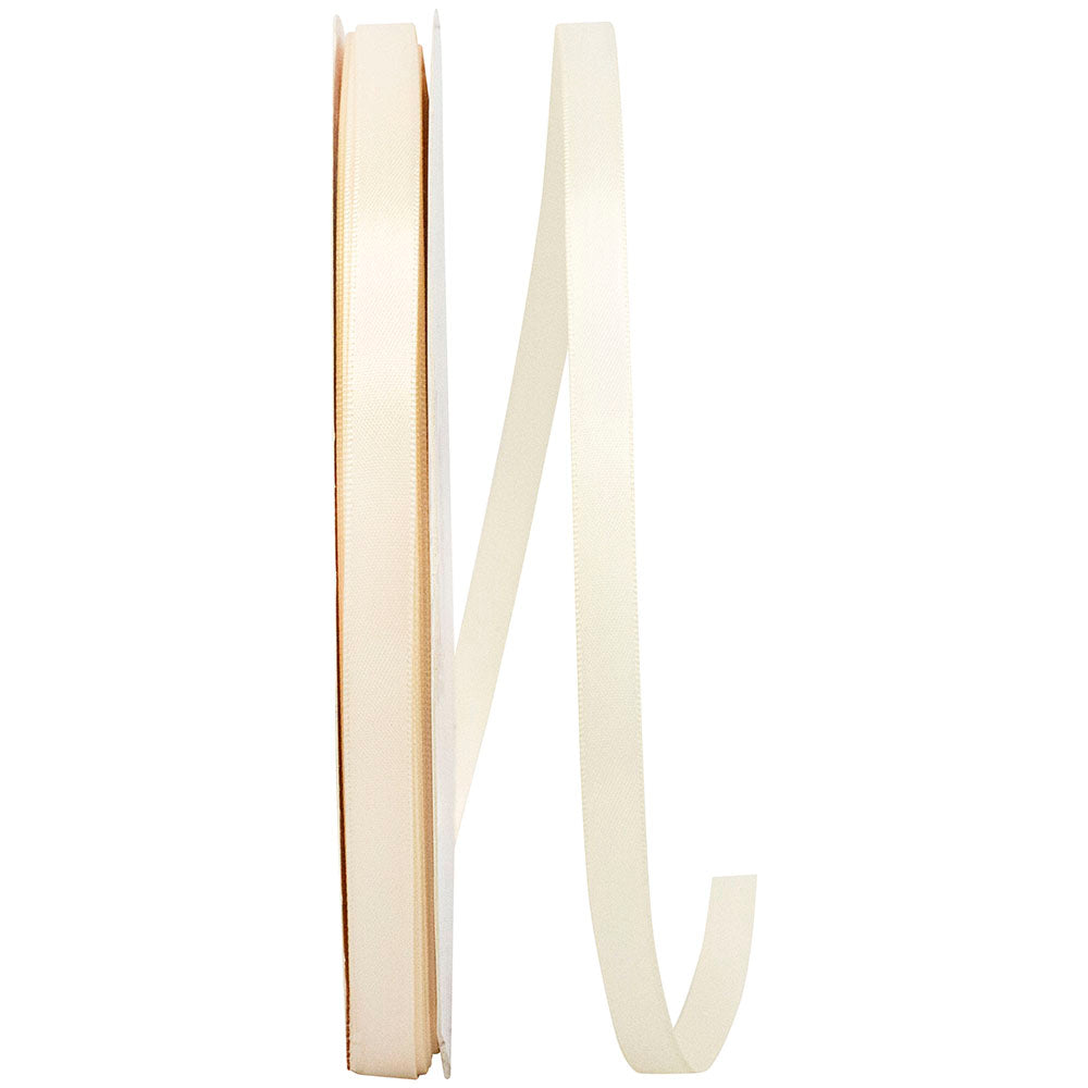 Cream 3 8 Inch Double Face Satin Ribbon - Dfs for Wreaths & Bows