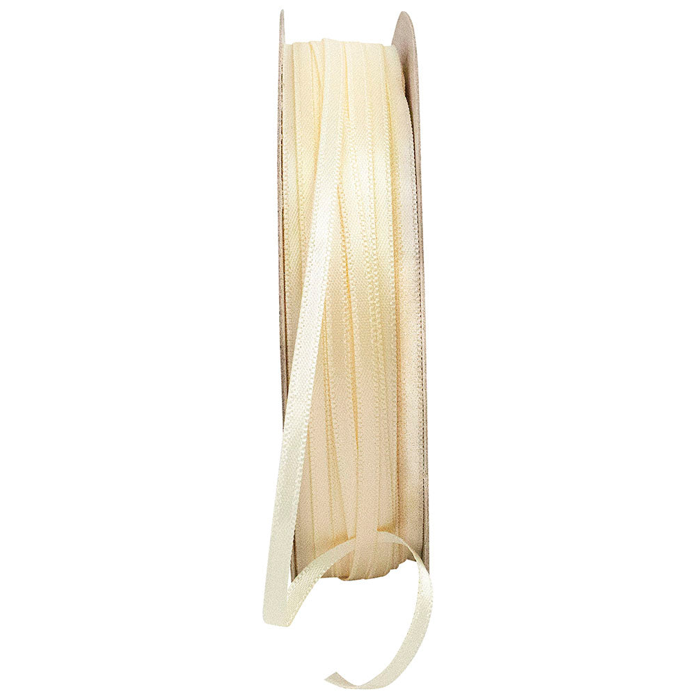 Cream 1 8 Inch Double Face Satin Ribbon - Dfs for Wreaths & Bows