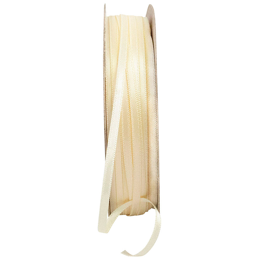 Cream 1 8 Inch Double Face Satin Ribbon - Dfs for Wreaths & Bows