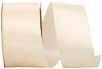 Cream 2-1 2 Inch Double Face Satin Ribbon - Dfs for Wreaths & Bows