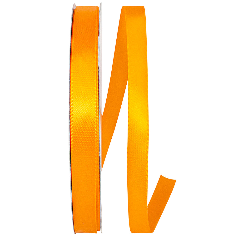 Tangerine 5 8 Inch Double Face Satin Ribbon - Dfs for Wreaths & Bows