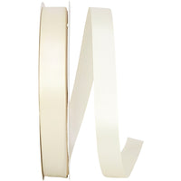 Ivory 7 8 Inch Double Face Satin Ribbon - Dfs for Wreaths & Bows