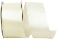 Ivory 2-1 2 Inch Double Face Satin Ribbon - Dfs for Wreaths & Bows