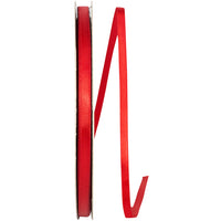 Scarlet Double Face Satin Ribbon 1/4 Inch for Wreaths