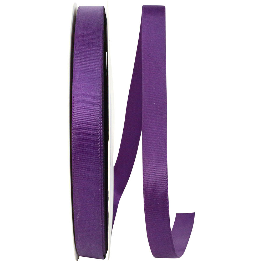 Plum 5 8 Inch Double Face Satin Ribbon - Dfs for Wreaths & Bows