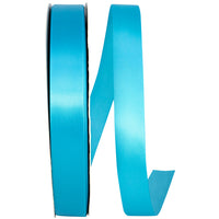 Turquoise Double Face Satin Ribbon 7/8 Inch for Wreaths