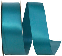 Teal Double Face Satin Ribbon 1-1/2 Inch for Wreaths