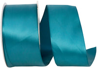 Teal Double Face Satin Ribbon 2-1/2 Inch for Wreaths