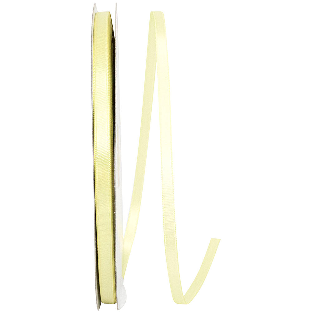 Maize 1 4 Inch Double Face Satin Ribbon - Dfs for Wreaths & Bows