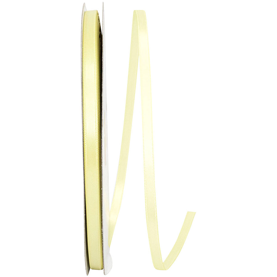 Maize 1 4 Inch Double Face Satin Ribbon - Dfs for Wreaths & Bows