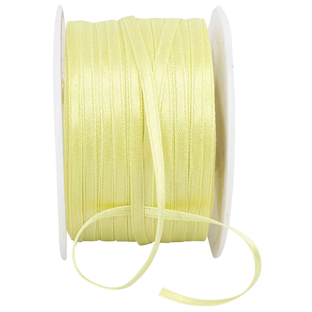 Maize 1 8 Inch Double Face Satin Ribbon - Dfs for Wreaths & Bows
