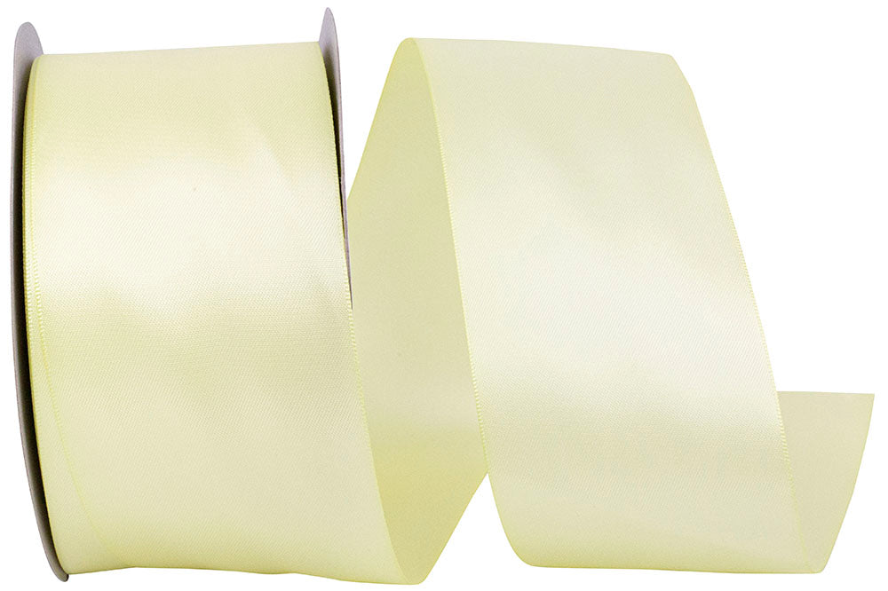 Maize 2-1 2 Inch Double Face Satin Ribbon - Dfs for Wreaths & Bows