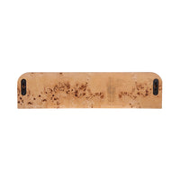 Burl Wood Floating Shelf