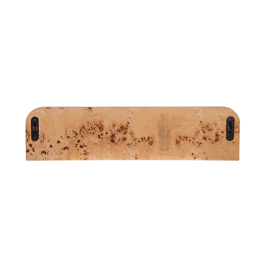 Burl Wood Floating Shelf